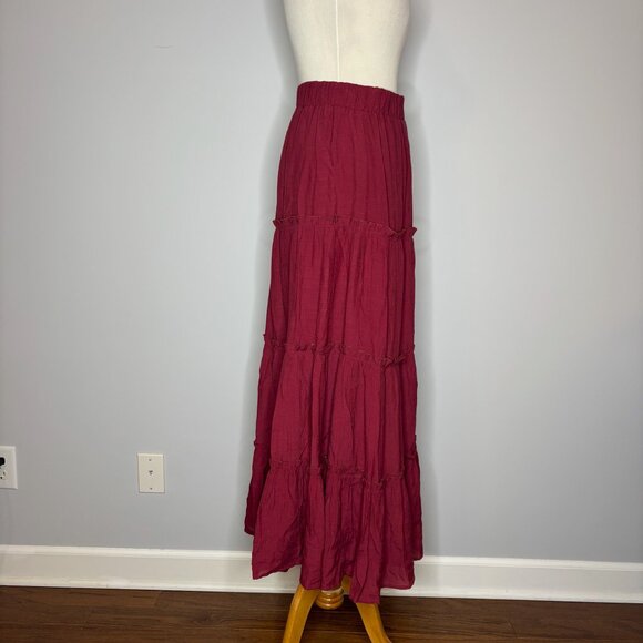 Thats So Fetch - Burgundy Selina Maxi Skirt - Picture 4 of 4